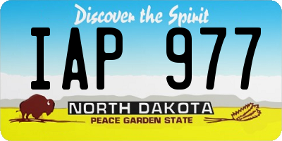 ND license plate IAP977
