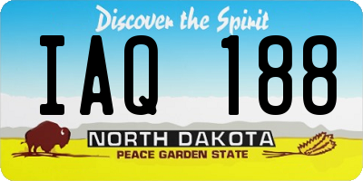 ND license plate IAQ188