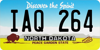 ND license plate IAQ264