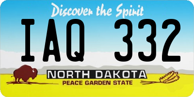 ND license plate IAQ332