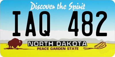 ND license plate IAQ482