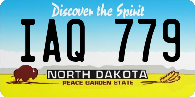 ND license plate IAQ779