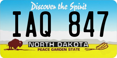 ND license plate IAQ847