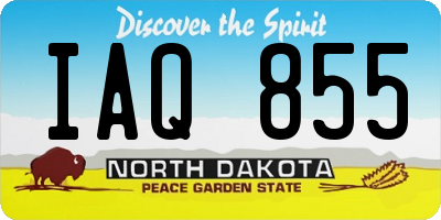 ND license plate IAQ855