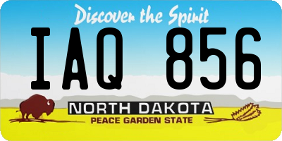 ND license plate IAQ856