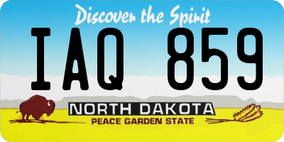 ND license plate IAQ859