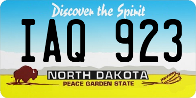 ND license plate IAQ923