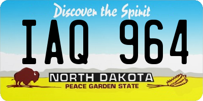 ND license plate IAQ964