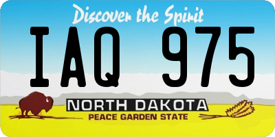 ND license plate IAQ975