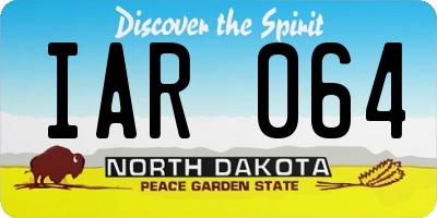 ND license plate IAR064