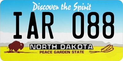 ND license plate IAR088