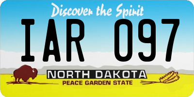 ND license plate IAR097