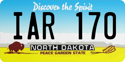 ND license plate IAR170