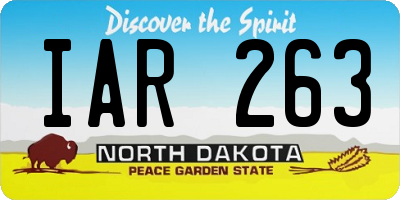 ND license plate IAR263