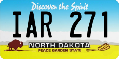 ND license plate IAR271