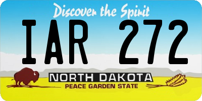 ND license plate IAR272