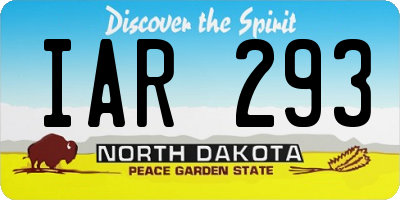 ND license plate IAR293