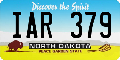 ND license plate IAR379