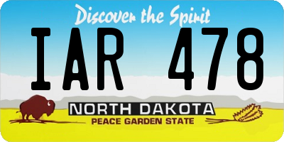 ND license plate IAR478