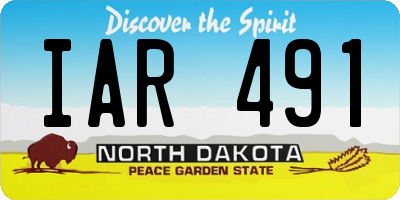 ND license plate IAR491