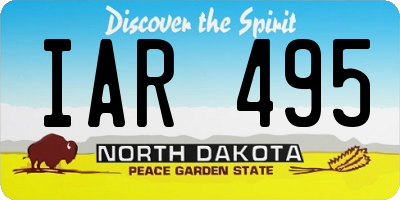 ND license plate IAR495