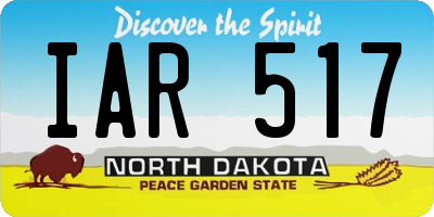 ND license plate IAR517