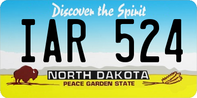 ND license plate IAR524