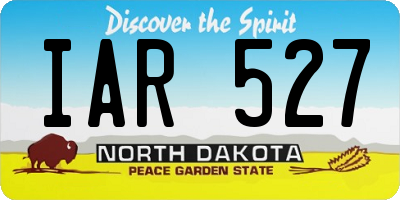 ND license plate IAR527