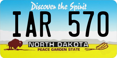 ND license plate IAR570