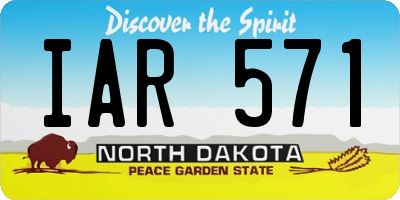 ND license plate IAR571