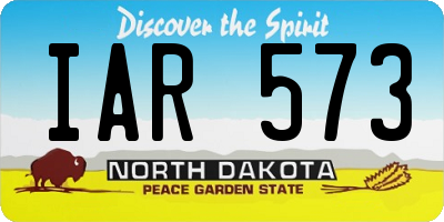 ND license plate IAR573