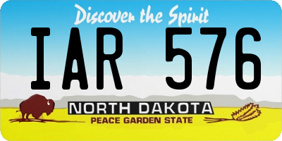 ND license plate IAR576