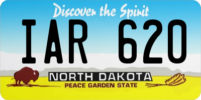 ND license plate IAR620