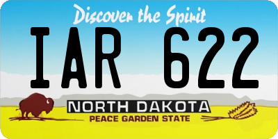 ND license plate IAR622