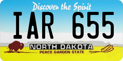ND license plate IAR655