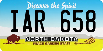 ND license plate IAR658