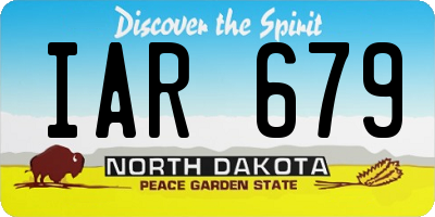 ND license plate IAR679