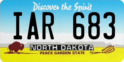 ND license plate IAR683