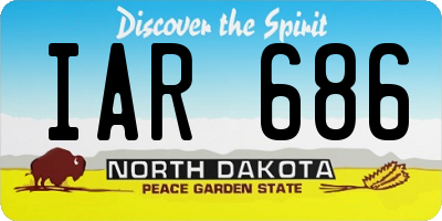 ND license plate IAR686