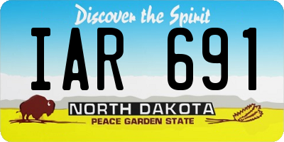 ND license plate IAR691
