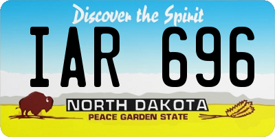 ND license plate IAR696