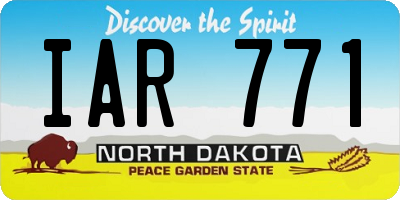 ND license plate IAR771