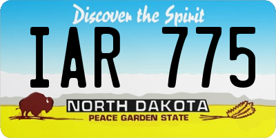 ND license plate IAR775
