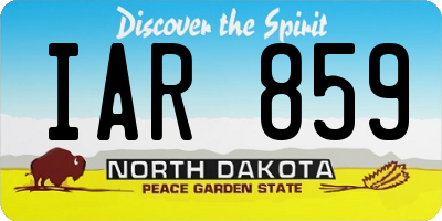 ND license plate IAR859
