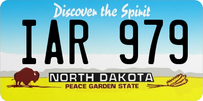 ND license plate IAR979
