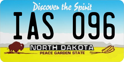 ND license plate IAS096