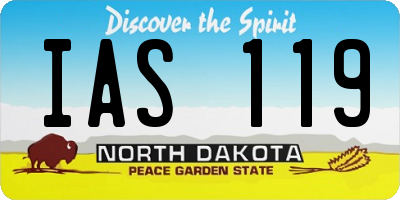 ND license plate IAS119