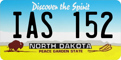 ND license plate IAS152