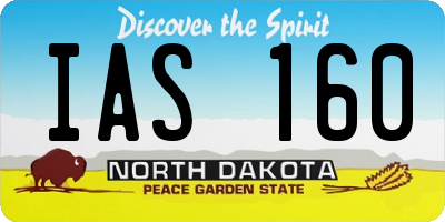 ND license plate IAS160