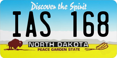 ND license plate IAS168